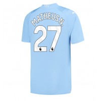Manchester City Matheus Nunes #27 Hjemmebanetrøje 2023-24 Kortærmet